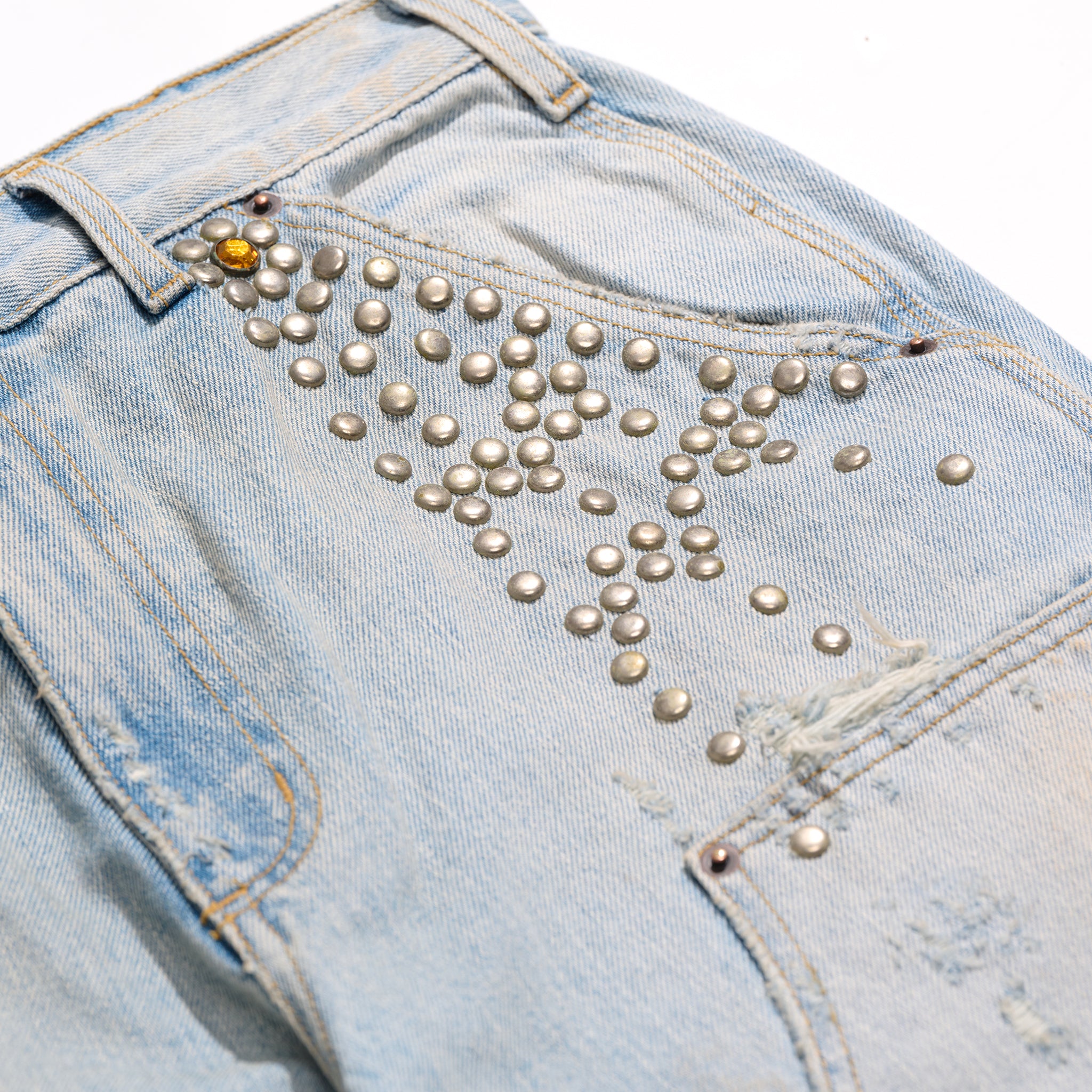 BUSTED DBL KNEE JEAN - Paly Hollywood