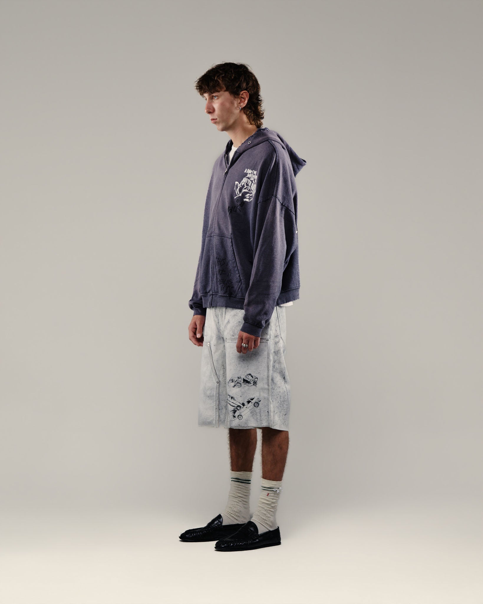 CARRYING THE MESSAGE ZIP HOODIE - Paly Hollywood