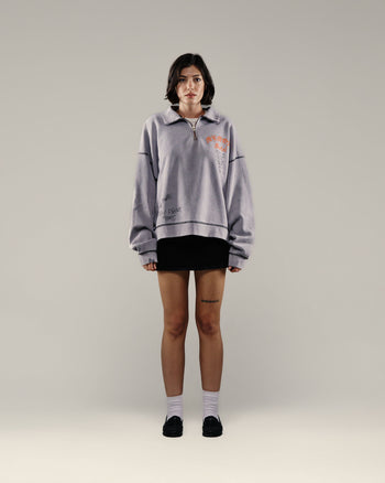 SORRY 'BOUT THAT 1/4 ZIP CREWNECK