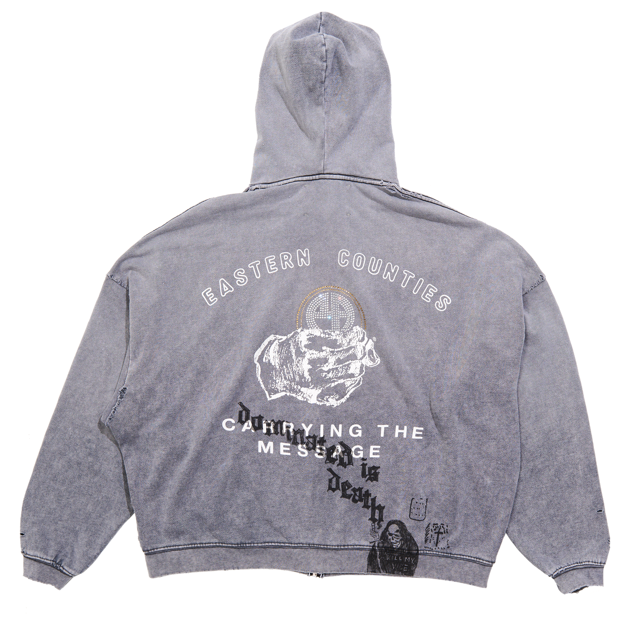 CARRYING THE MESSAGE ZIP HOODIE