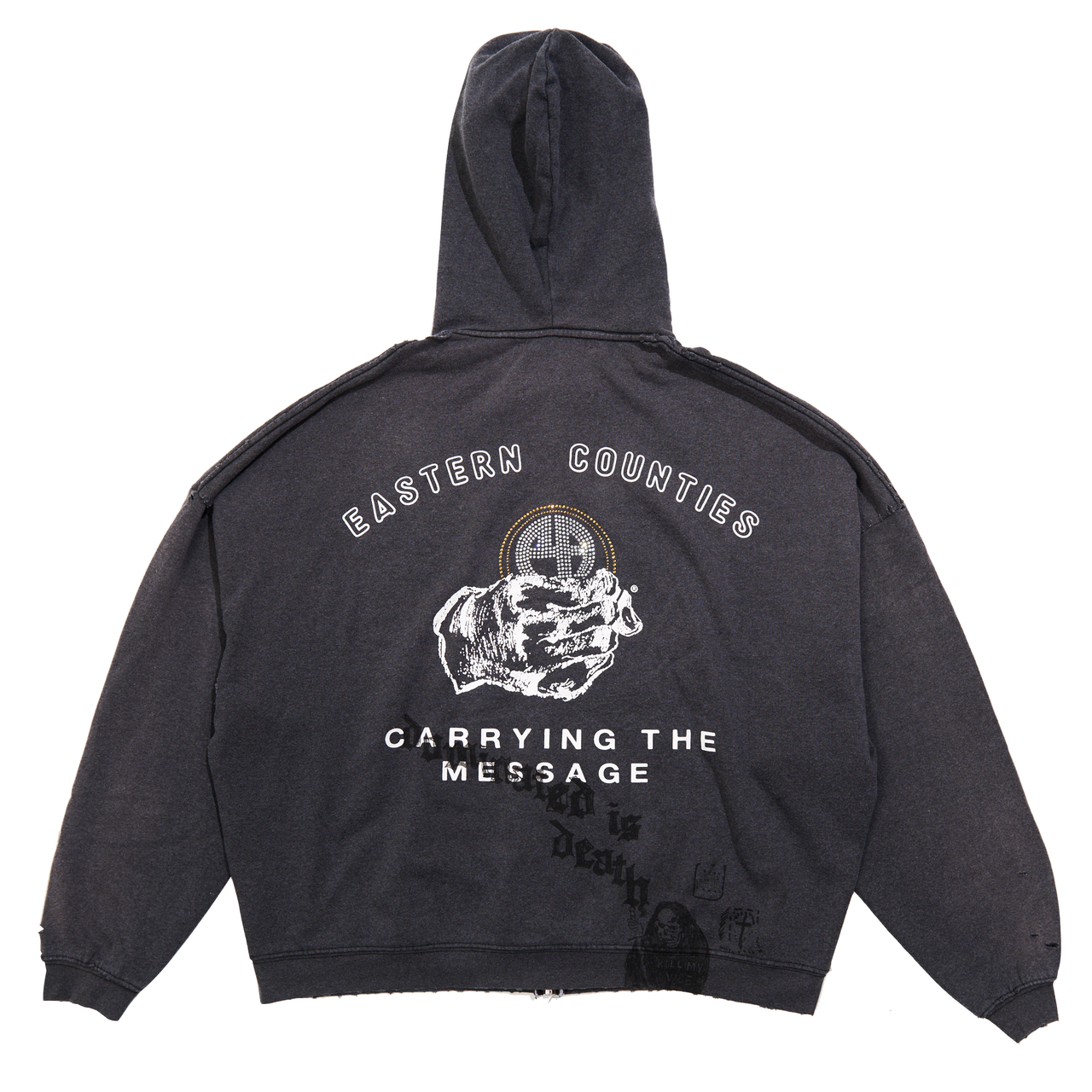 CARRYING THE MESSAGE ZIP HOODIE