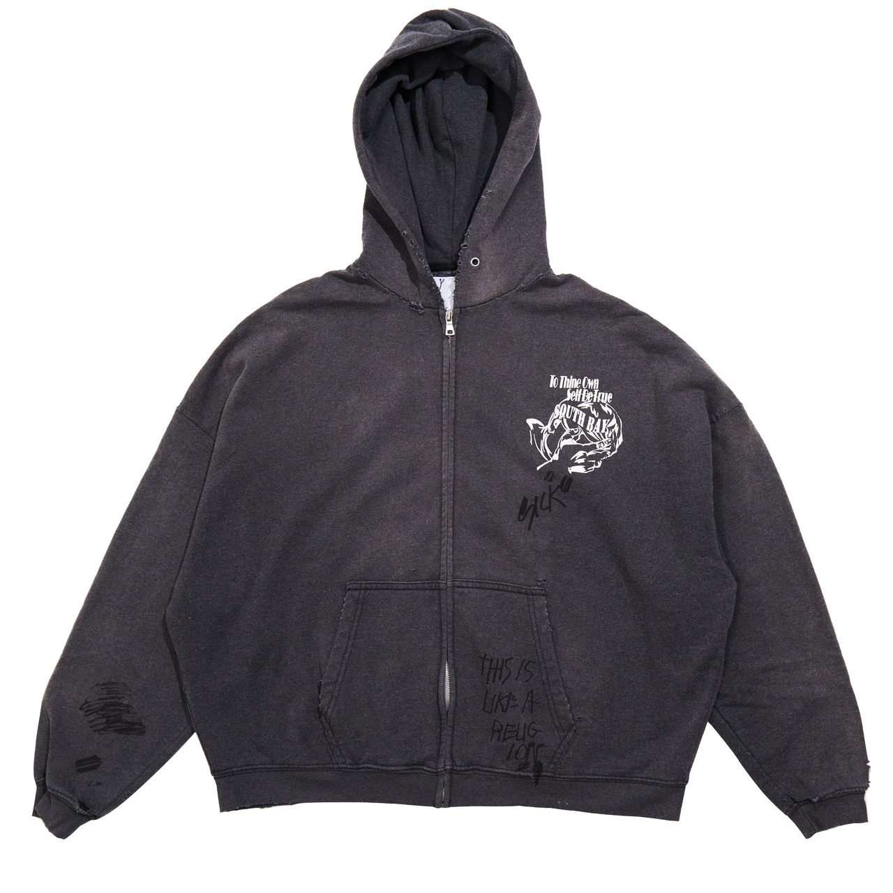 CARRYING THE MESSAGE ZIP HOODIE