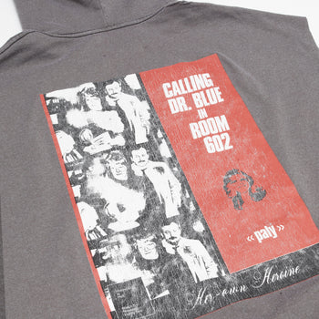DR. BLUE CUT OFF HOODIE