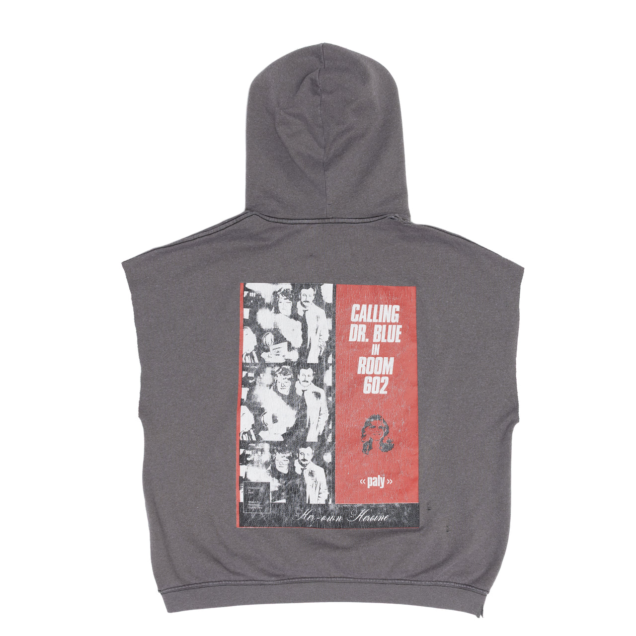 DR. BLUE CUT OFF HOODIE