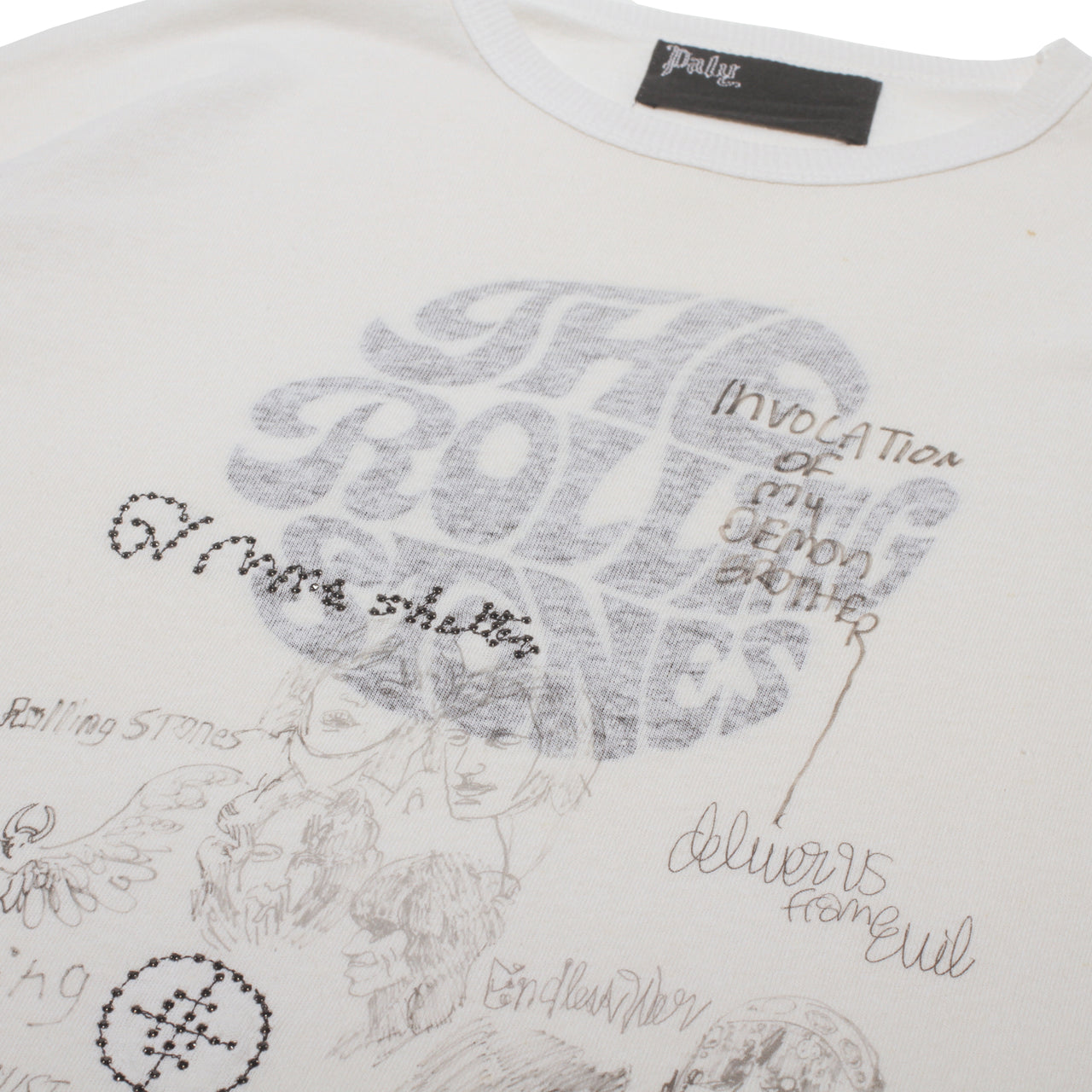 STONES EMBROIDERED L/S TEE