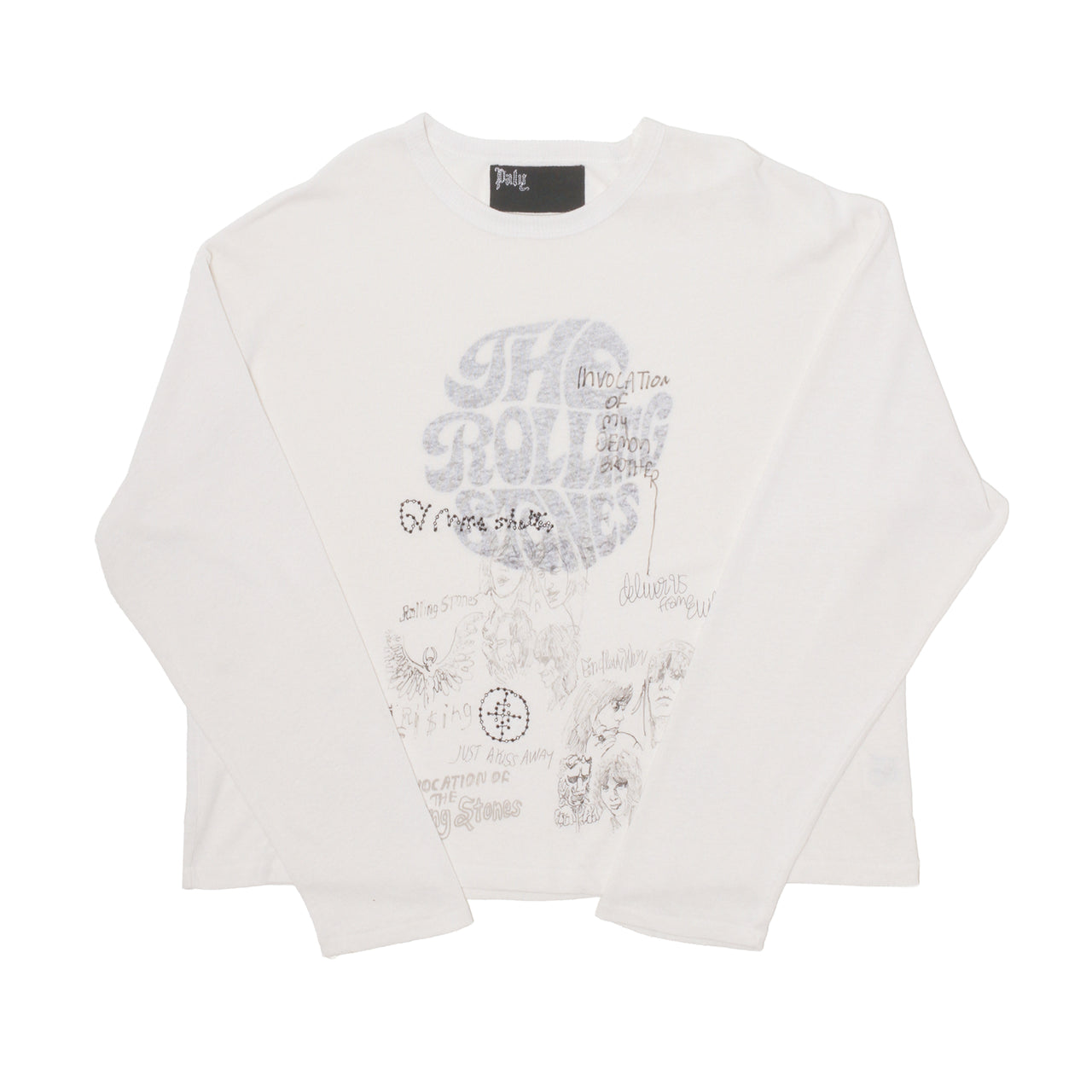 STONES EMBROIDERED L/S TEE