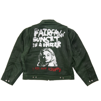 I AM NOT ASHAMED LEATHER WORK JACKET