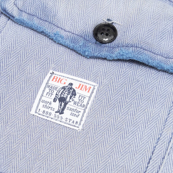 LOVE S/S HERRINGBONE WORK SHIRT