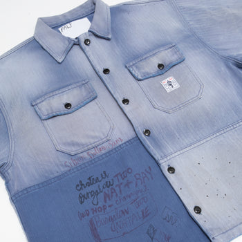 LOVE S/S HERRINGBONE WORK SHIRT