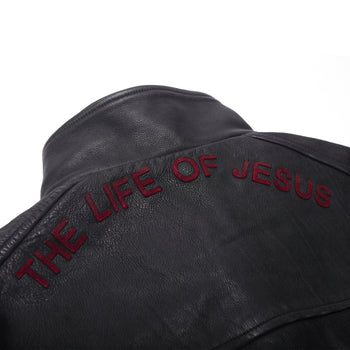 THE COMMISSION LEATHER BOMBER JACKET