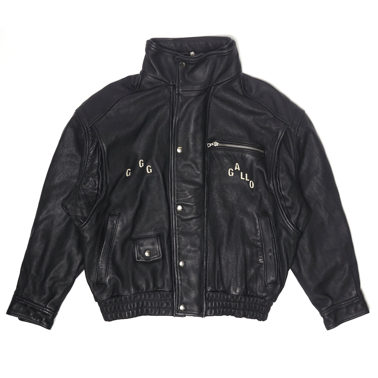 THE COMMISSION LEATHER BOMBER JACKET