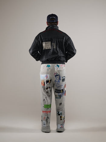 THE COMMISSION LEATHER BOMBER JACKET