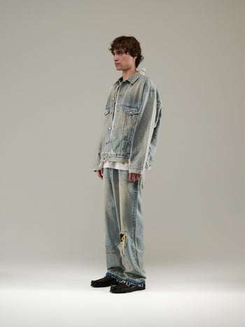 ATHENIANS OVERSIZED DENIM JACKET