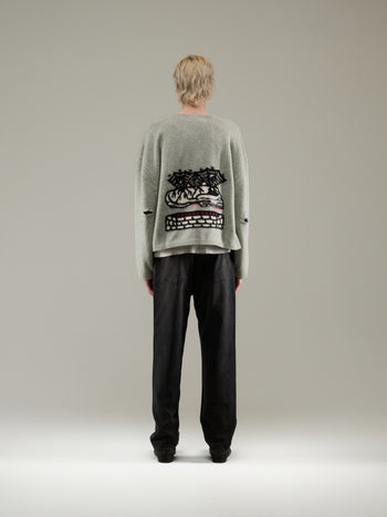 GRAN DAMA CREWNECK CARDIGAN