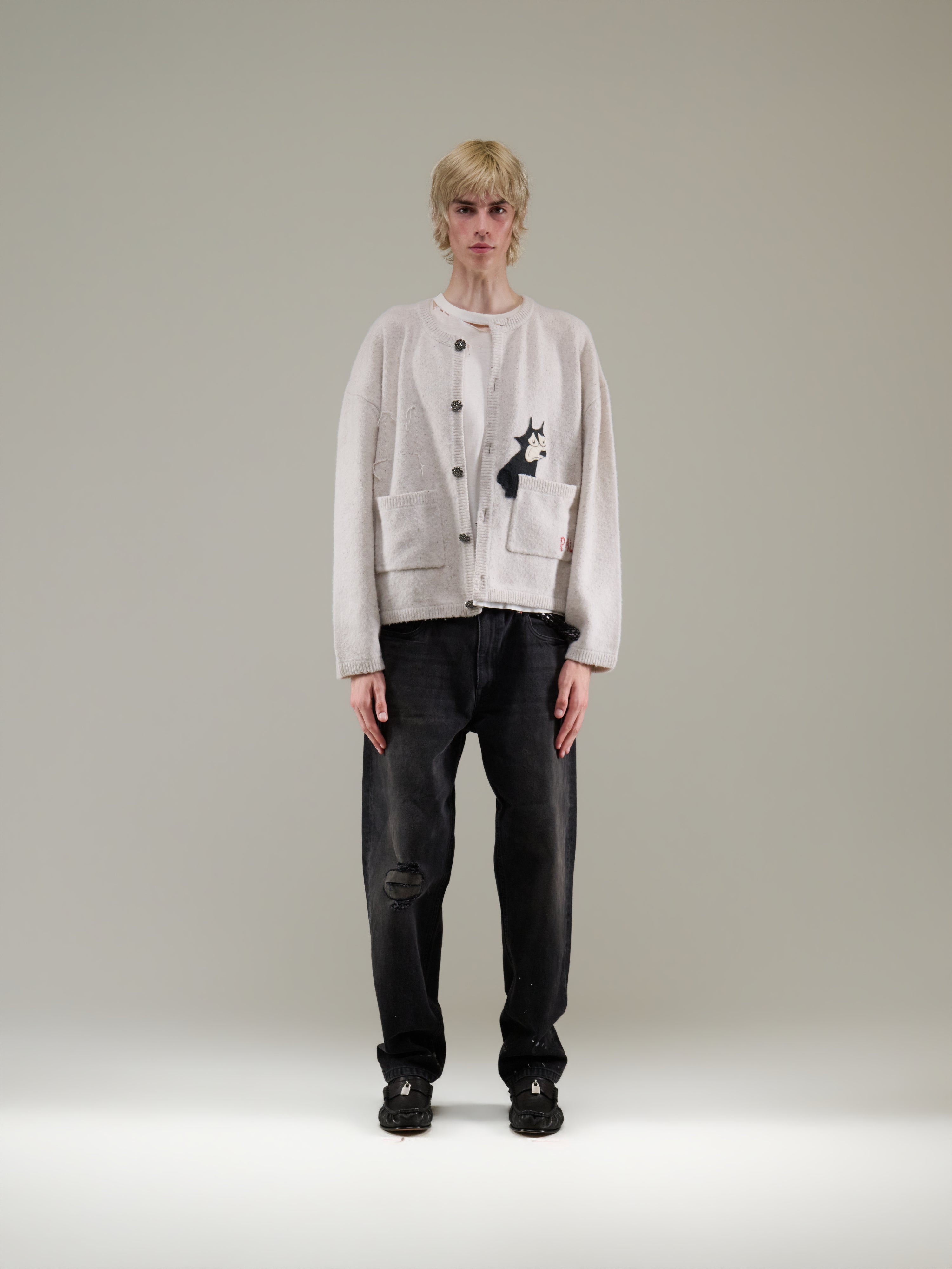 GRAN DAMA CREWNECK CARDIGAN - Paly Hollywood