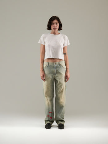 DENIM STRIPE CARPENTER PANT