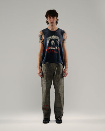 BEEN THRU IT WAXED CANVAS DBL KNEE PANT