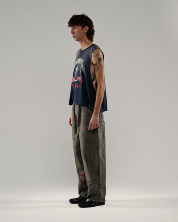 BEEN THRU IT WAXED CANVAS DBL KNEE PANT