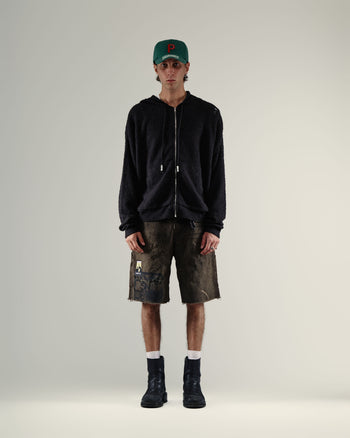 SINNED 4 NOTHING WAXED CANVAS DBL KNEE SHORT