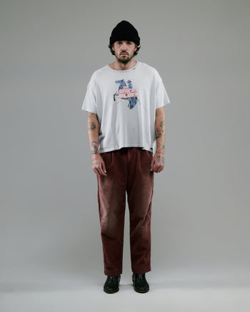 SYNANON CORD PLEATED TROUSER