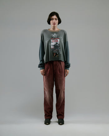 SYNANON CORD PLEATED TROUSER