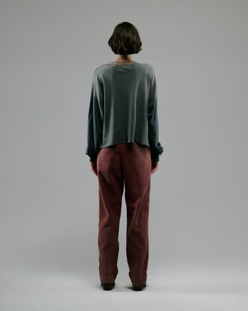 SYNANON CORD PLEATED TROUSER