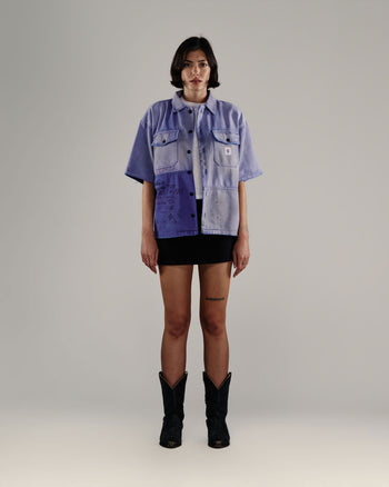 LOVE S/S HERRINGBONE WORK SHIRT