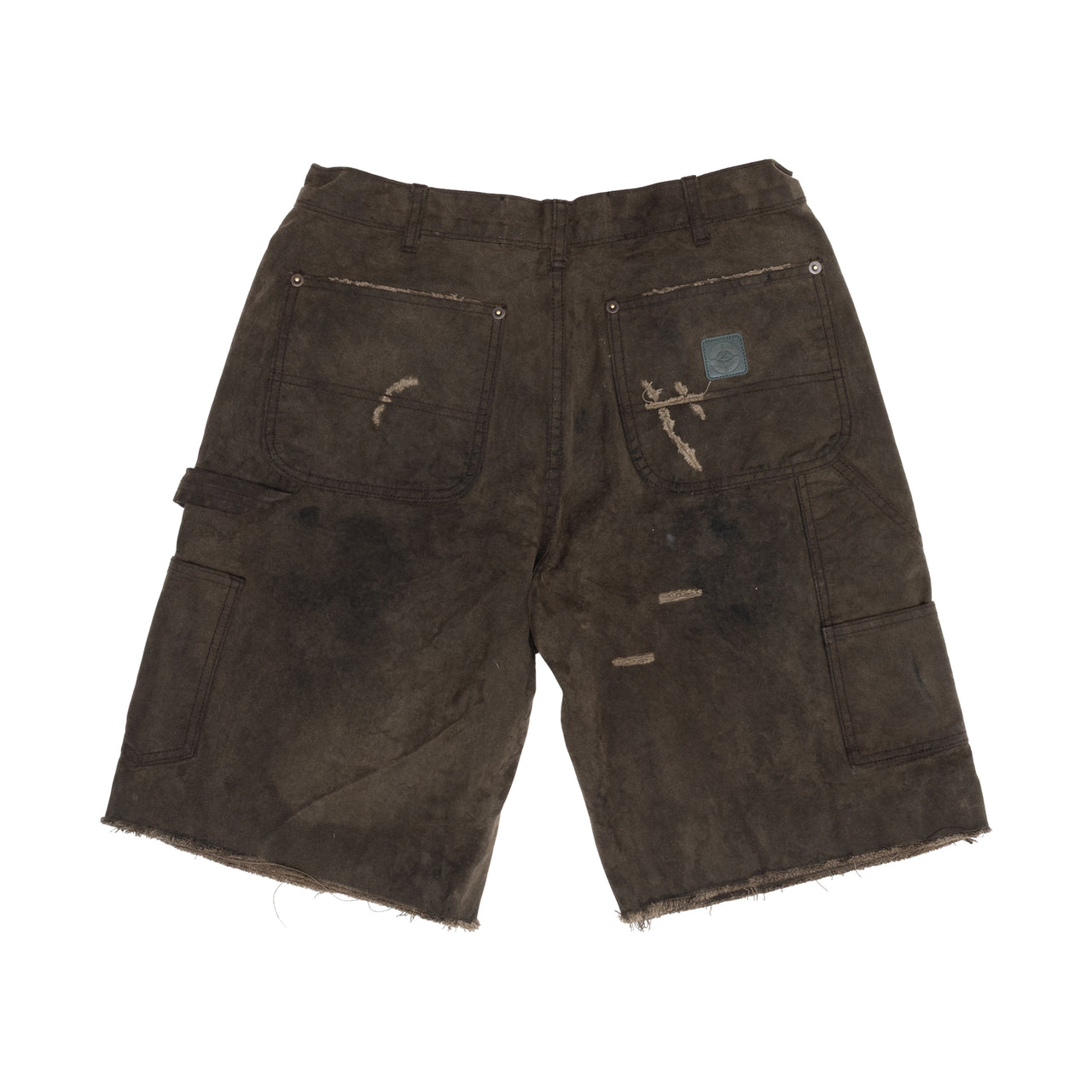 SINNED 4 NOTHING WAXED CANVAS DBL KNEE SHORT