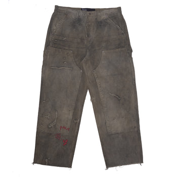 BEEN THRU IT WAXED CANVAS DBL KNEE PANT