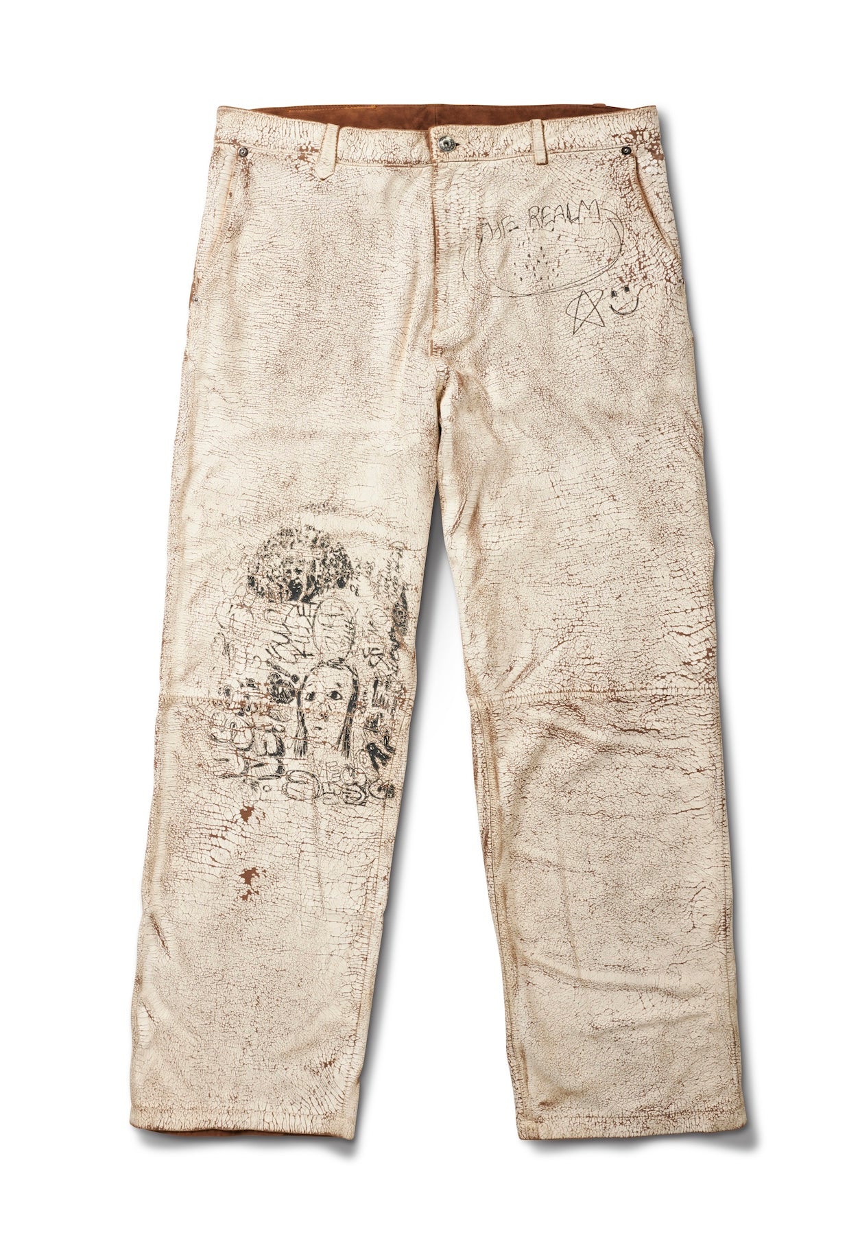 THE REALM PAINTED SUEDE PANT