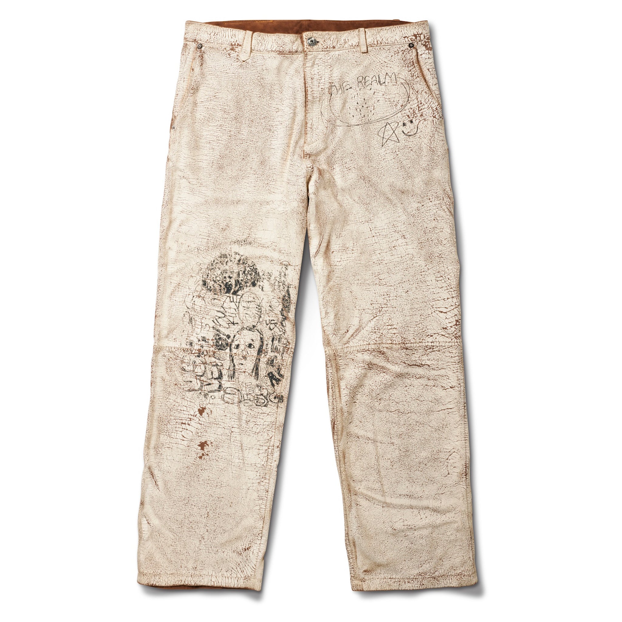 REALM PAINTED SUEDE PANT